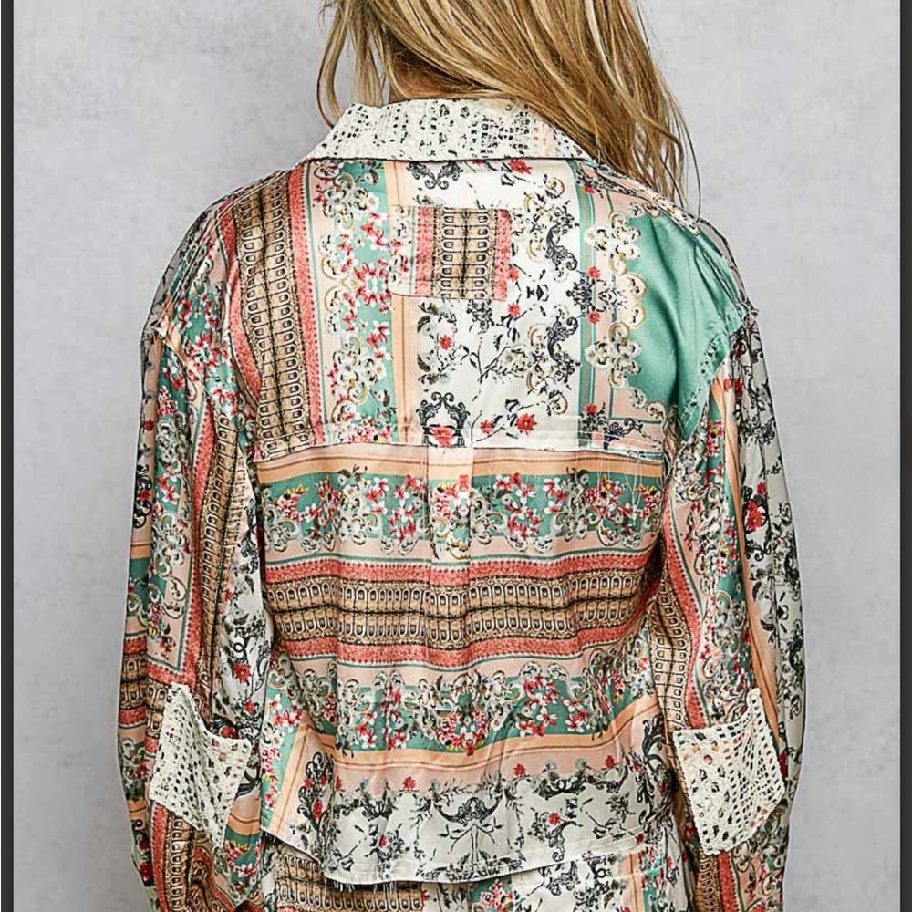 Pol Floral Patterned Two-Piece Set - image 2